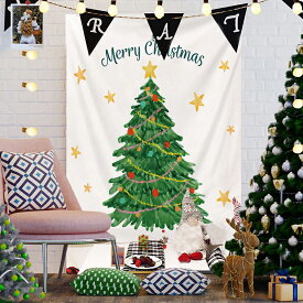 クリスマス タペストリー タペストリー クリスマス クリスマスツリー タペストリー クリスマスタペストリー 吊るす 100×150cm 壁に穴を空けず ツリータペストリー 壁掛けタペストリー 飾りつけ インテリア ウォール リビング Christmas 誕生日 パーティー