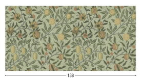 ウィリアムモリス 生地【FILO William Morris フィーロ　ウィリアムモリス　フルーツ MM5931 G 】生地巾約138cm縦約50cm単位カット販売 日本の川島織物が、英国ウィリアムモリスのデザインをFILOブランドとしてジャガード織りにしました！