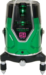【 訳あり】 シンワ レーザー墨出し器 レーザーロボ グリーン LASER ROBO GREEN Neo E Sensor 51 縦・横・大矩・通り芯×2・地墨 71605 墨出器