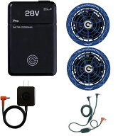 長信ジャパン GB-POWER ファン付ベスト用 28V ペルチェ一体型ファン スターター セット バッテリー GB428…