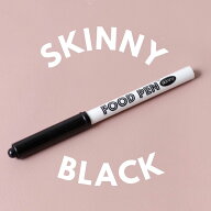 フードペン スキニー ペン先が細いタイプ ブラック アイシング FOODPEN マーカー 製菓用品 クッキング 手…
