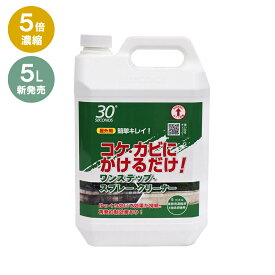 ＼新発売／ アルタン 30SECONDS 30セカンズ ワンステップ・スプレー・クリーナー 5L（5倍濃縮）外壁掃除 掃除道具 清掃 掃除 洗剤 コケ カビ 黒ずみ 除去 再発防止クリーナー 最強配送