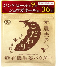 元農夫の有機生姜パウダー 辛すぎない蒸し生姜粉末 希少な沖縄県産 無農薬 国産 オーガニック 無添加 しょうが湯 ジンジャー 茶 ショウガ 紅茶 ginger root powder ドライ 乾燥 くず湯 ティー 100g 500g 1kg 生姜粉