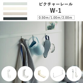 TOSO　ピクチャーレール　W−1工事用セット　1m　ホワイトトーソー　Wシリーズ用　1.0m