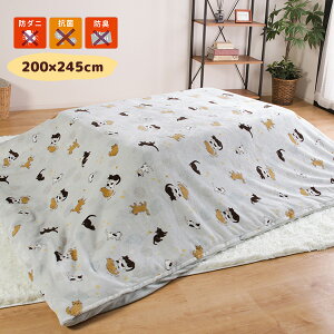 防ダニ 抗菌 防臭 フランネルこたつ布団カバー 単品 こたつ掛け布団カバー 200×245cm 245×200cm フランネル生地 こたつカバー こたつ布団カバー ファスナー付き 洗濯可 アンジュ【送料無料】