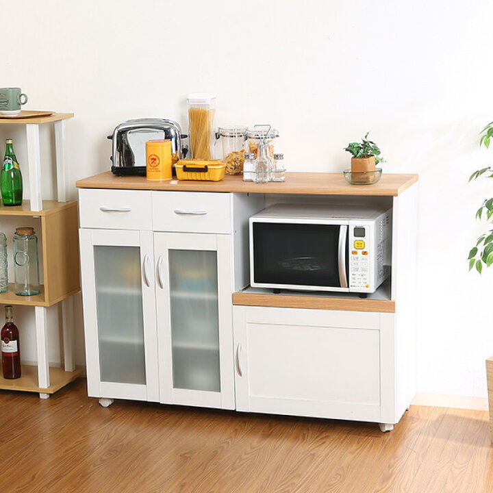 楽天市場】キッチン収納 キッチンカウンター 幅120cm サージュ 
