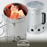 【送料無料】炭火起こし＆火消し缶/BUNDOK(バンドック)/BD-411/チャコール缶 火消し壺 火消しツボ 火起こ…