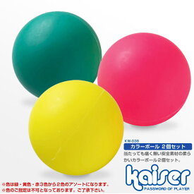 カラーボール　2P/kaiser(カイザー)/KW-038/アウトドア・レジャー、野球・卓球、ボール
