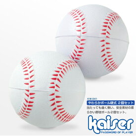 やわらかボール　硬式タイプ/kaiser(カイザー)/KW-041/アウトドア・レジャー、野球・卓球、ボール