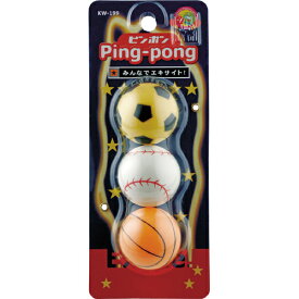 卓球スポーツボール　3P/kaiser(カイザー)/KW-251/卓球ボール、ピンポン玉、卓球用品、公式サイズ