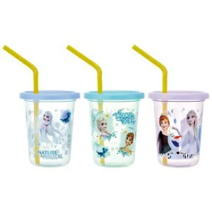 スケーター アナと雪の女王21 ストローカップ 3P ストロー付タンブラー アナ雪