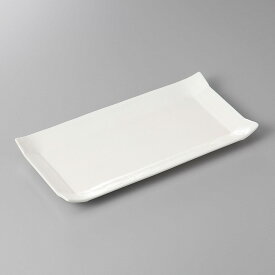 美濃焼パレット白24cm長角皿　焼物皿