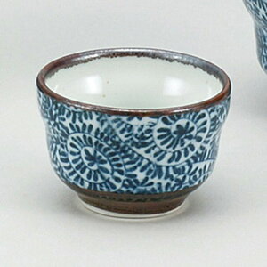 美濃焼 たこ唐草ぐい呑(小) 5.8×3.8cm 約50cc
