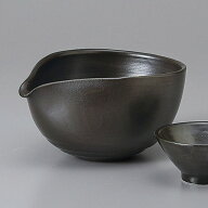 美濃焼 黒釉冷酒器 13.8×11×7cm 約400cc