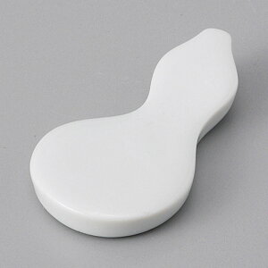 美濃焼 白ひょうたん 箸置き 5.7×3.2×1.2cm