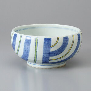 美濃焼 そば用品・麺丼・そば丼 色十草6.0釜上丼 18×9cm