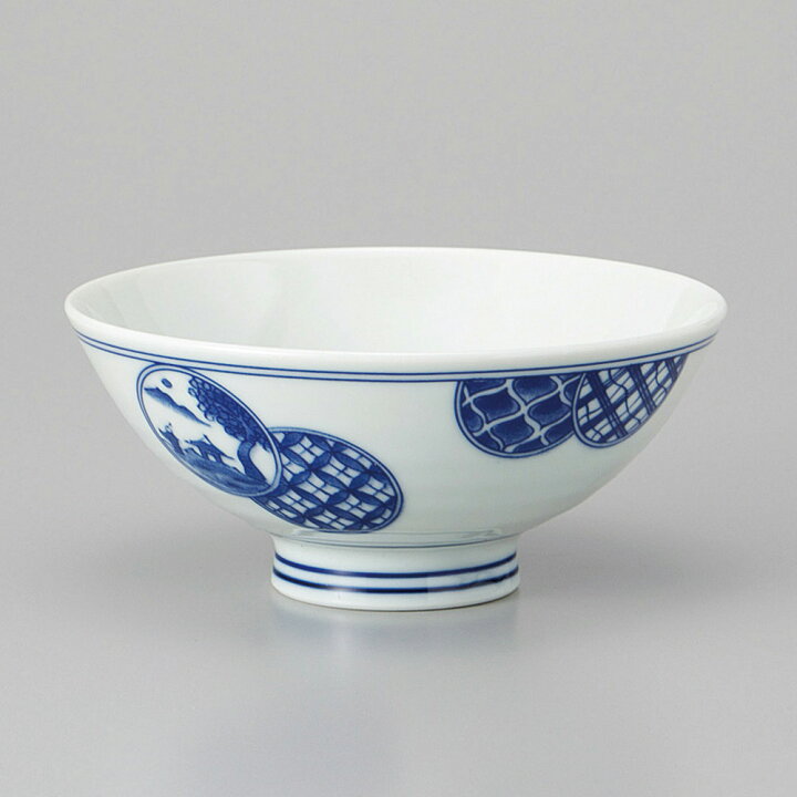 楽天市場】美濃焼 茶碗 丸紋山水大平 13×5.7cm : リビングプラザ楽天市場店 