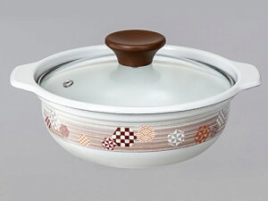 高木金属 土鍋風ホーロー鍋 花鼓 6号 18cm IH対応