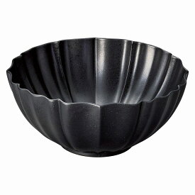 美濃焼　稜花ボウルS（墨）　11×5cm 250cc