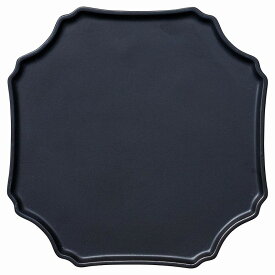 美濃焼　シュエットプレートブラックL　25×25×1cm