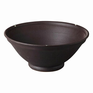 美濃焼 赤土茶呉須12.0大鉢 36.5×15.5cm