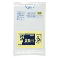 ジャパックス 業務用ポリ袋 PL43 0.05 45L 透明 10枚x30冊（300枚） ケース販売