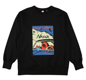 NANGA�i�i���K�jE/H KEEP ROLLING SWEATSHIRT P.BLK �G�R�n�C�u���b�h �L�[�v���[�����O �X�E�F�b�g�V���c �A�p���� �t�@�b�V����