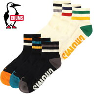 CHUMS　チャムス3P Line Crew Socks3Pラインクルーソックス（ソックス/靴下）