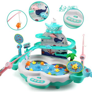 【限定18%OFFクーポン】2in1魚釣りゲーム 磁気釣り 釣りおもちゃ 電動回転 フィッシング 水遊び 室内遊び お風呂 流れる水 室内遊び 卓上ゲーム 子供用 知育おもちゃ 男の子 女の子 誕生日 ク