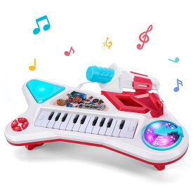 Cute Stone 3in1キーボード ピアノおもちゃ 音楽おもちゃ 多機能 楽器玩具 取り外し可能マイク付き 6種ドラムの音 2種DJモード 男の子 女の子 子供遊び パーティー 入園祝い 贈り物 クリスマス プレゼント 送料無料 cs-jtdzq