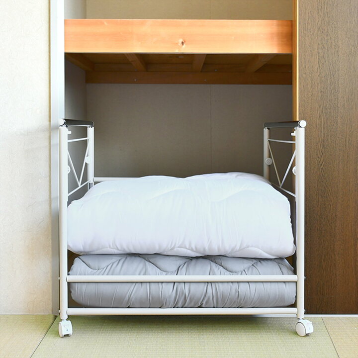 楽天市場】布団収納 棚 布団も干せる押入れ布団収納 幅75cm