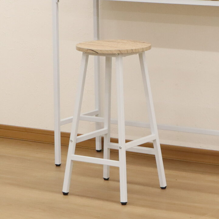 楽天市場】カウンタースツール 2脚セット 高さ60cm 木目調 （ 2個 