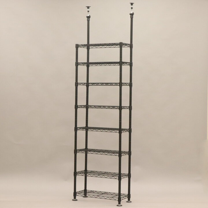 楽天市場】突っ張り スチールラック 幅63cm 8段 高耐荷重 簡単組立 