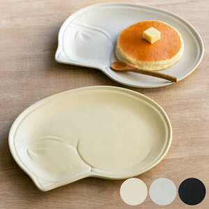 プレート 28cm ガット 陶器 瀬戸焼 ( 食洗機対応 電子レンジ対応 大皿 盛り皿 盛皿 皿 お皿 動物 アニマル ねこ ネコ 猫 ワンプレート おかず メイン皿 盛り合わせ かわいい メイン料理 メイン