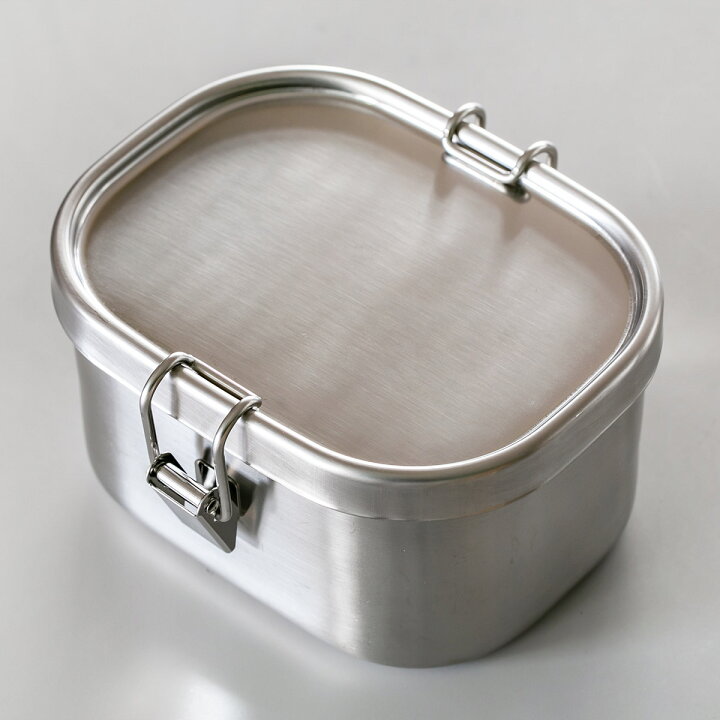 工房アイザワ 保存容器 500ml UTILE 角容器深型 止金付き S ( aizawa 日本製 ステンレス 弁当箱 お弁当箱 食品保存 保存 容器 角型 0.5L ランチボックス 下ごしらえ 作り置き アイザワ 美しい 高級感 高品質 シンプル ) リビングート 工房アイザワ UTILE serve-pot 丸容器深型 止金付き L 6308