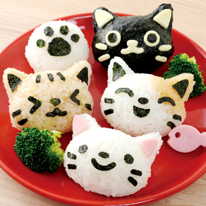 楽天市場】おにぎり押し型 おむすびニャン おにぎり抜き型 キャラ弁 