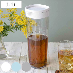 ピッチャー 冷水筒 1.1L ドリンクビオ 横置き 縦置き 耐熱 プラスチック ( 麦茶ポット 水差し 冷水ポット ドアポケット 麦茶 ポット 冷茶 プラスチック ドリンクピッチャー )