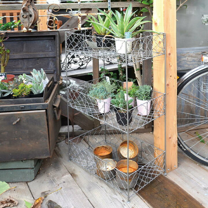 楽天市場 ガーデンスタンド 万能スタンド ワイヤー 3ステップシェルフ フラワースタンド 園芸 収納 送料無料 プランター 鉢置き プランタースタンド 花台 庭 テラス アンティーク風 玄関先 屋外 スチール 台 ラック おしゃれ リビングート 楽天市場店 楽天市場 ガーデンスタンド 万能スタンド ワイヤー 3ステップシェルフ フラワースタンド 園芸 収納 送料無料 プランター 鉢置き プランタースタンド 花台 庭 テラス アンティーク風 玄関先 屋外 スチール 台 ラック おしゃれ リビングート 楽天市場店