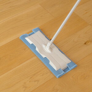 フローリングワイパー マルチ フロアワイパー ぞうきん対応 ( 床拭き ワイパー 伸縮タイプ 長さ 72〜110cm マイクロファイバークロス 付き しっかり固定 床掃除 掃除用品 掃除グッズ )