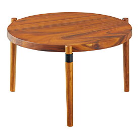 サイドテーブル 幅68.5cm 木製 天然木 モンキーポッド 円形 円型 丸型 カフェテーブル テーブル 机 つくえ （ 送料無料 ソファテーブル ベッドサイドテーブル 小さい ナイトテーブル ミニテーブル リビング おしゃれ 木製テーブル ）