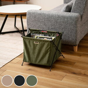 バスケット フォールディングバスケットS 折りたたみ 仕切り ( 収納 マガジンラック 小物収納 持ち運び コンパクト かばん置き リビング収納 アウトドア 軽量 かばん収納 おもちゃ箱 脱衣