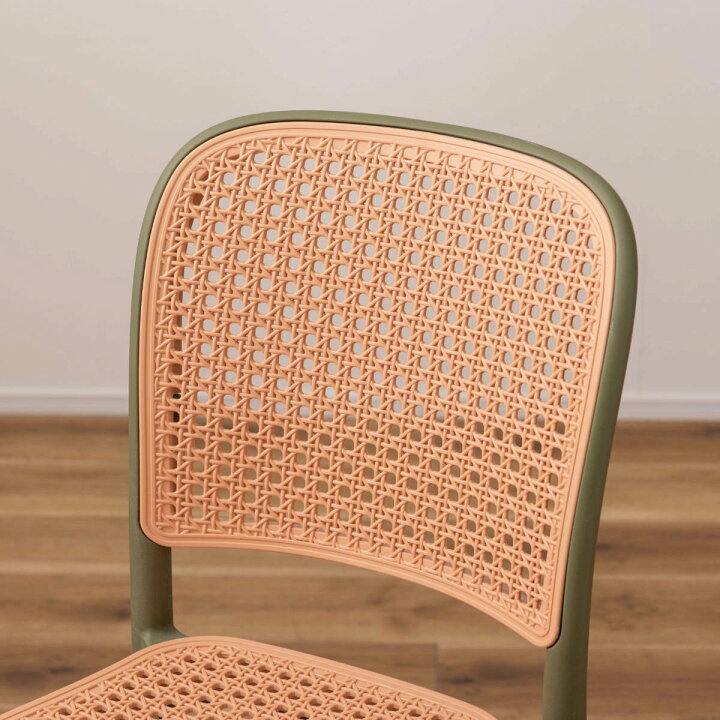楽天市場】スタッキングチェア ラタン調 座面高46cm 軽量 （ 椅子 