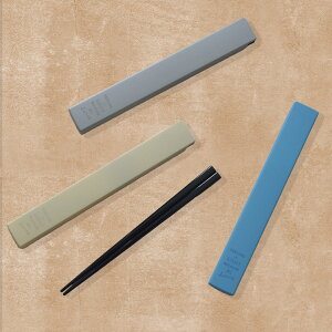 箸箱セット FIG 19.5cm 箸&ケース ( 食洗機対応 箸 箸&箸箱セット お箸 箸ケース 大人 日本製 食洗機OK はし 弁当 お弁当 スライド式 折れ曲げ式 持ち運び お弁当用 携帯用 おしゃれ )