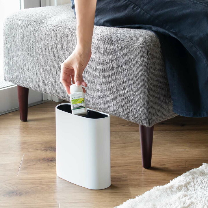 ゴミ箱 1.7L マグネットバスケット プチ フタなし ( ごみ箱 1.7リットル 全9色 スリム 幅18 マグネット 磁石 浮かせて収納 分別 省スペース ダストボックス 収納 デスク収納 キッチン収納 シンプル おしゃれ ) リビングート モノトーンプチminiバスケット