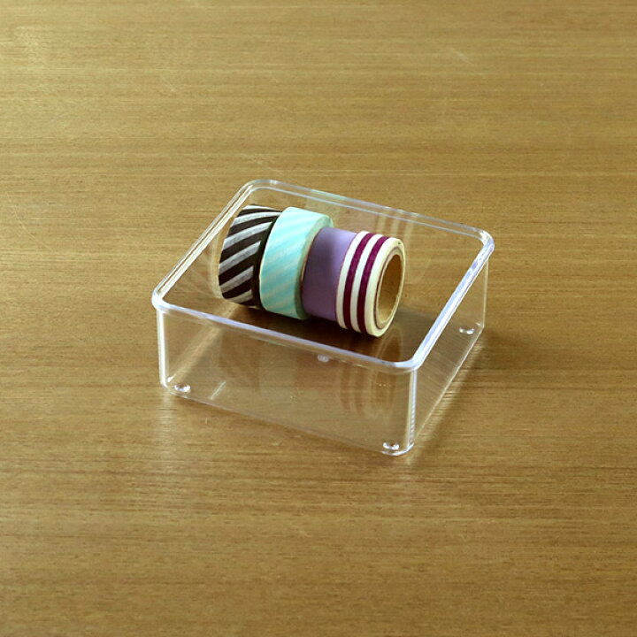楽天市場】小物ケース S浅型 クリアケース 角丸タイプ 透明 収納 