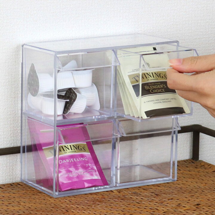 楽天市場】小物入れ 引き出し ミニ プラスチック クリア 卓上 透明 