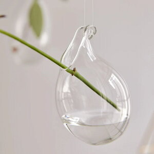 花瓶 airy drop エアリードロップ 直径7×10cm フラワーベース S ( 花びん 花器 ベース ガラスベース ガラス 吊り下げ 卓上 2way 花ビン スタンド 硝子 がらす 一輪挿し ハンギング つり下げ 壁掛け