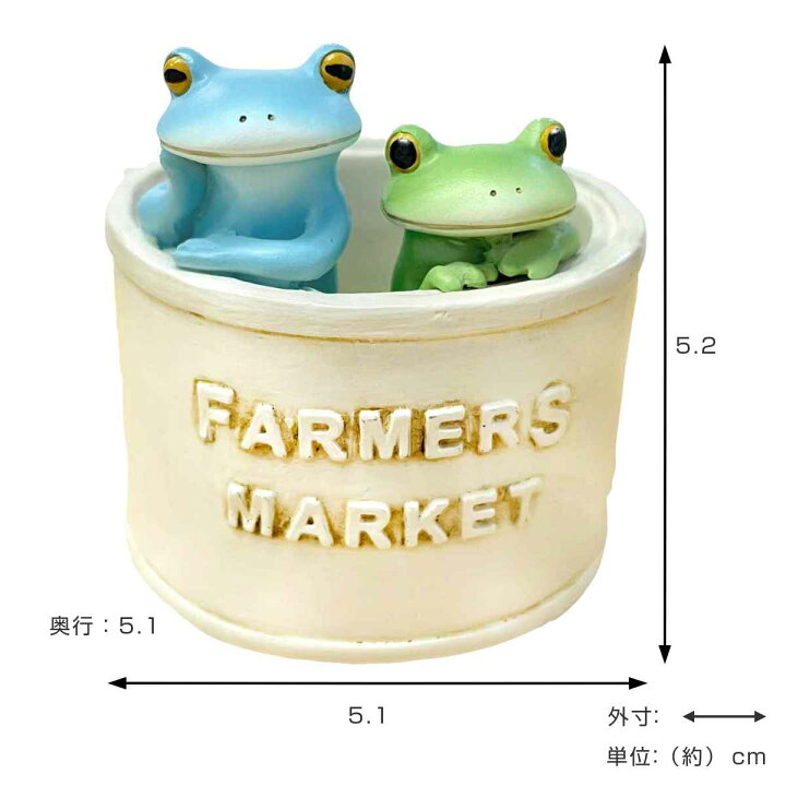 楽天市場】コポー ポットに入る2匹のカエル カエル 置物 （ Copeau 