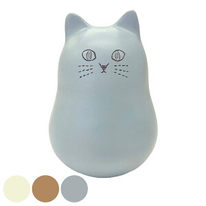 オブジェ にゃふにゃふ レジン ゆらゆらマスコット ( 起き上がりこぼし 置き物 猫 ネコ 雑貨 オーナメント インテリア 玄関 揺れる 飾る かわいい 可愛い リビング 卓上 机上 ニッチ おしゃ