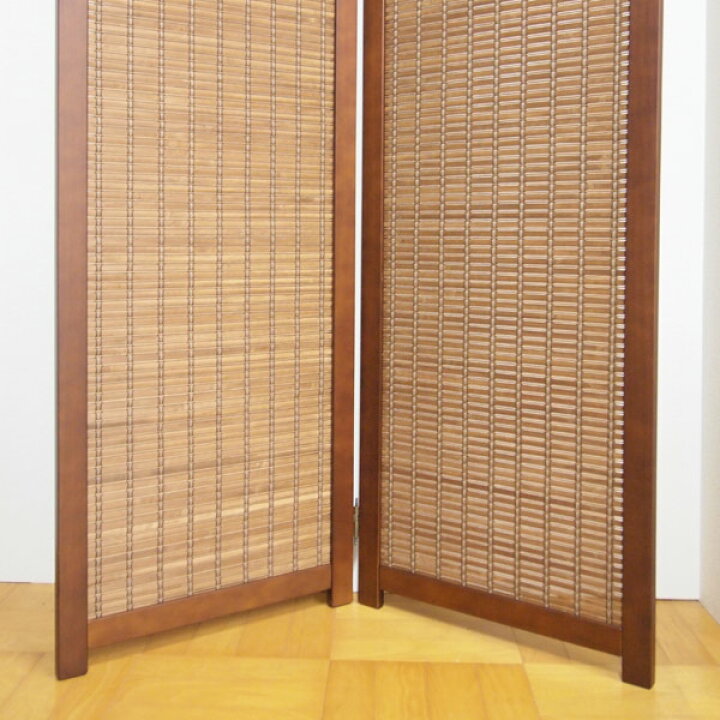 楽天市場】衝立 和風 竹すだれ衝立 2連 1240 高さ170cm （ 送料無料 
